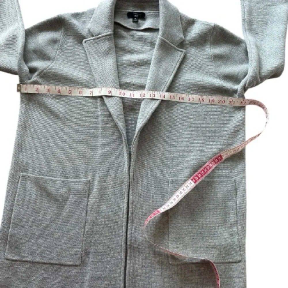 J. Crew Sophie open-front sweater-blazer • Size Medium • Dove Gray